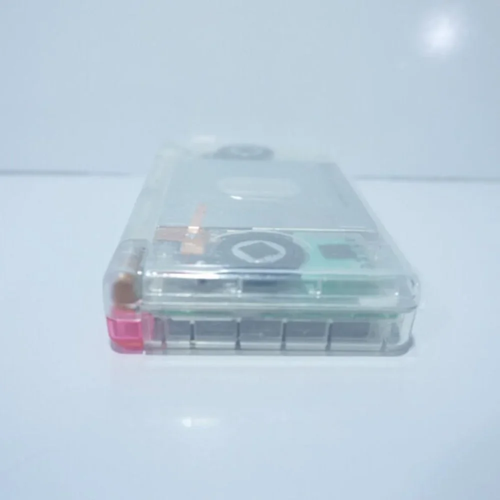 Nintendo DS Lite Transparent Clear Handheld Game System with Rainbow Buttons